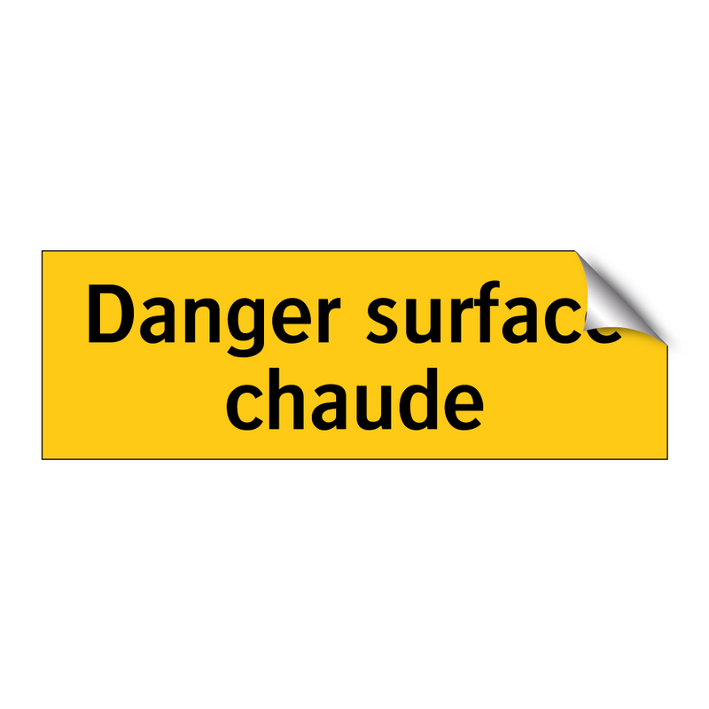 Danger surface chaude
