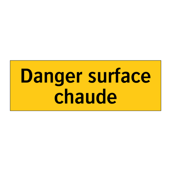 Danger surface chaude