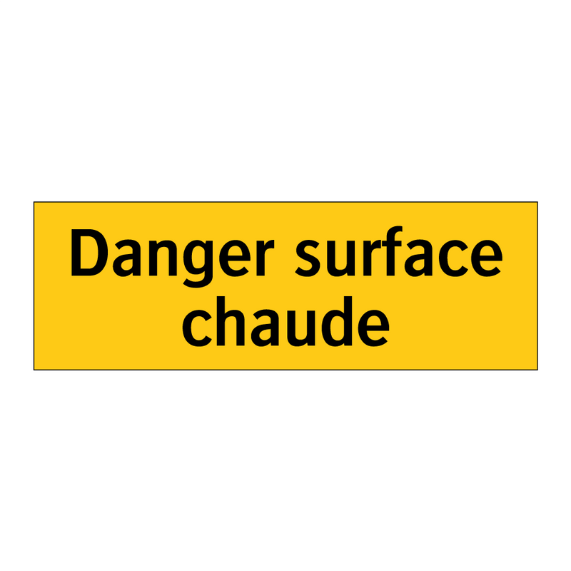 Danger surface chaude