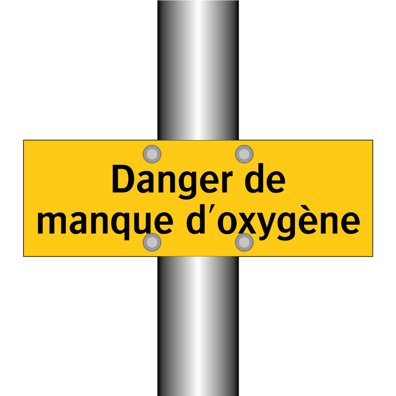 Danger de manque d'oxygène