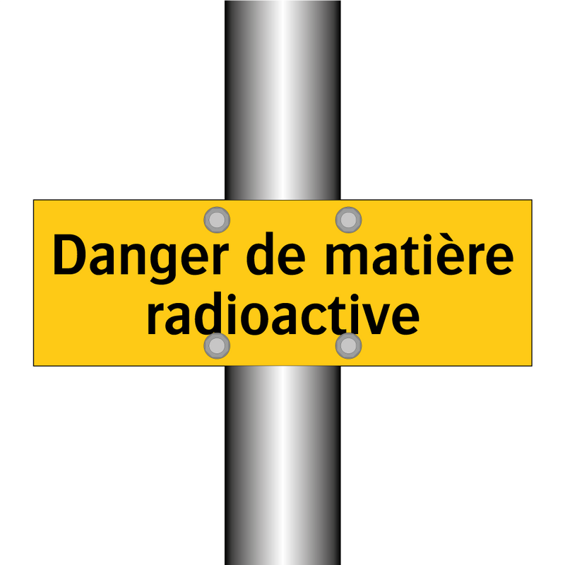Danger de matière radioactive