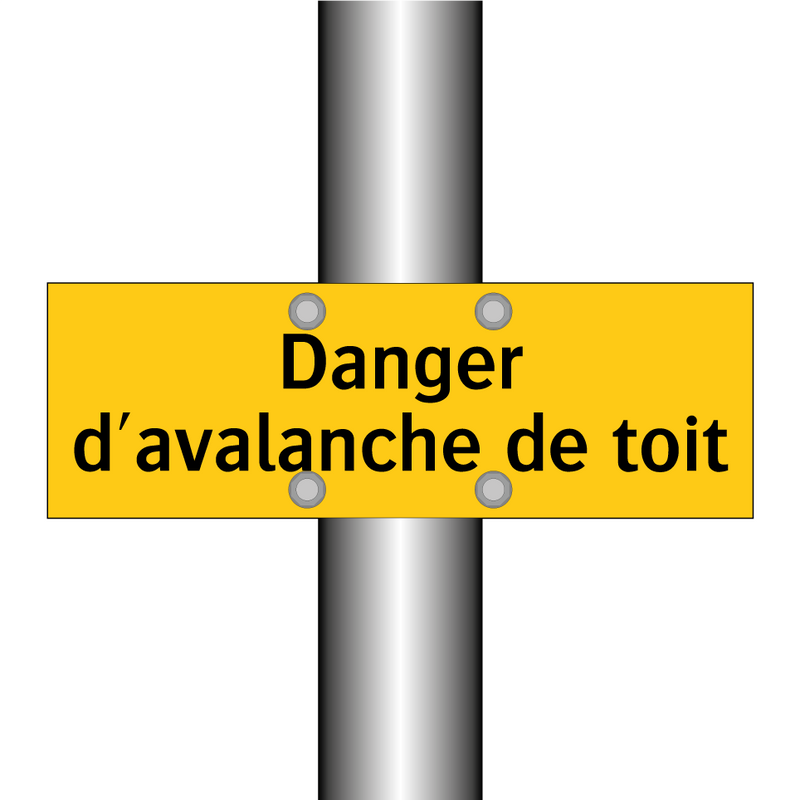 Danger d'avalanche de toit