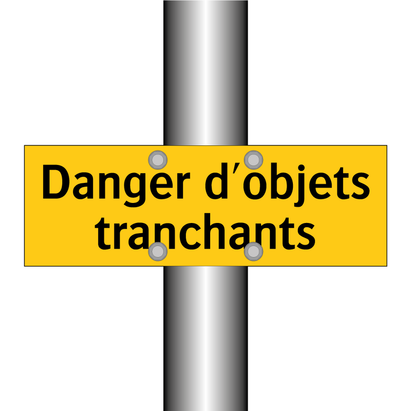 Danger d'objets tranchants