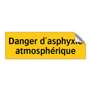 Danger d'asphyxie atmosphérique