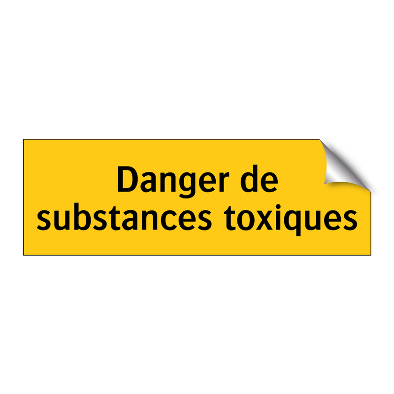 Danger de substances toxiques