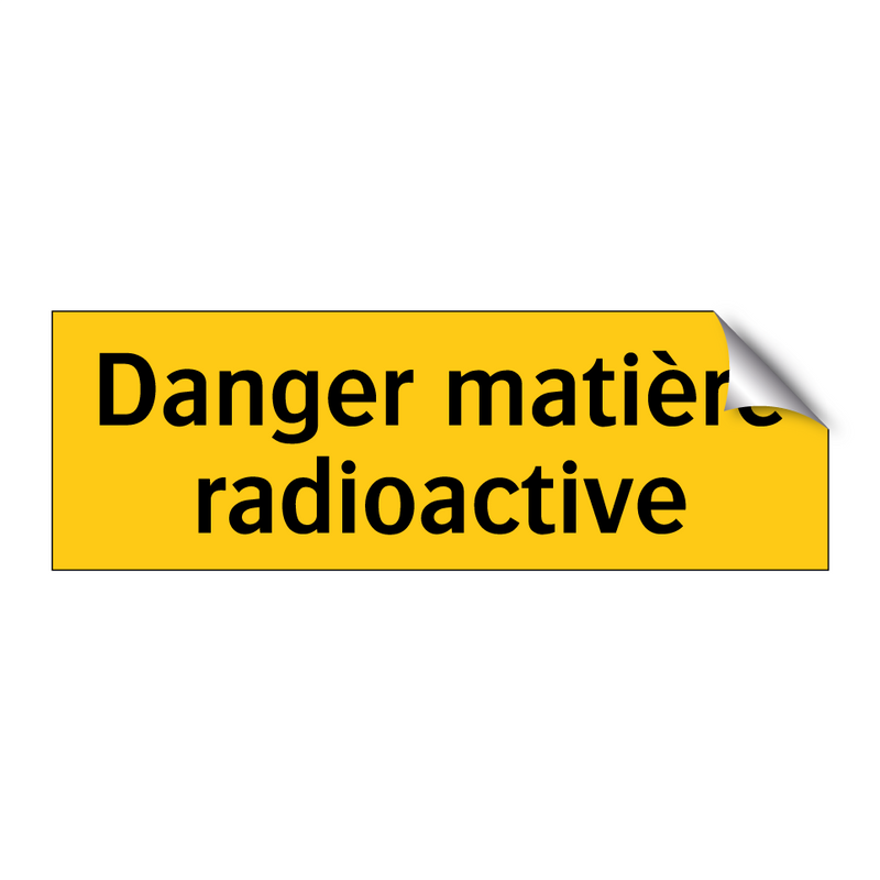 Danger matière radioactive