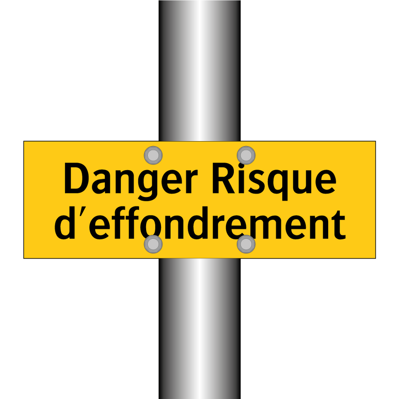 Danger Risque d'effondrement
