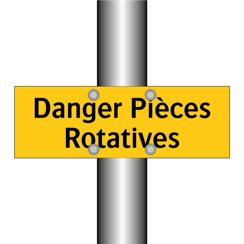 Danger Pièces Rotatives