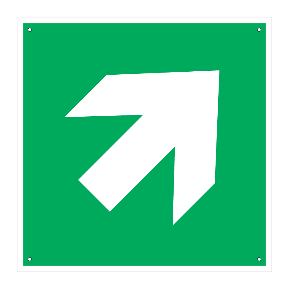 E006 Flèche de direction (angle de 45°)
