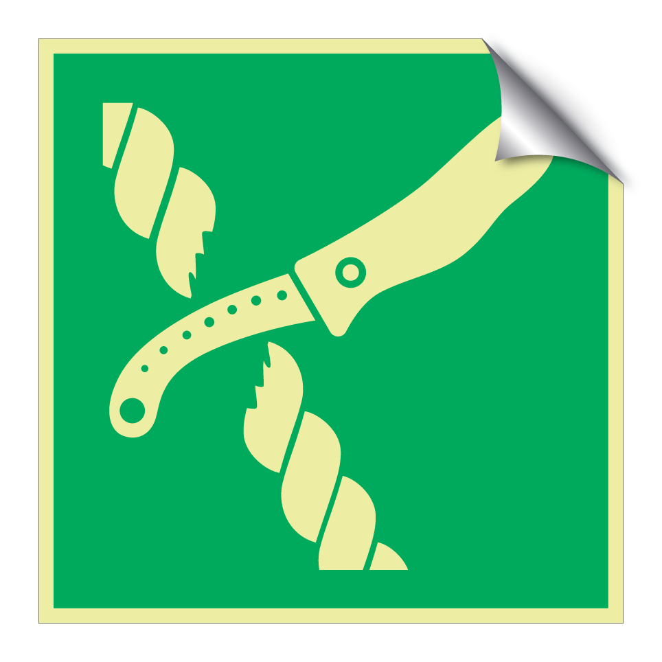 E035 Couteau de radeau de sauvetage