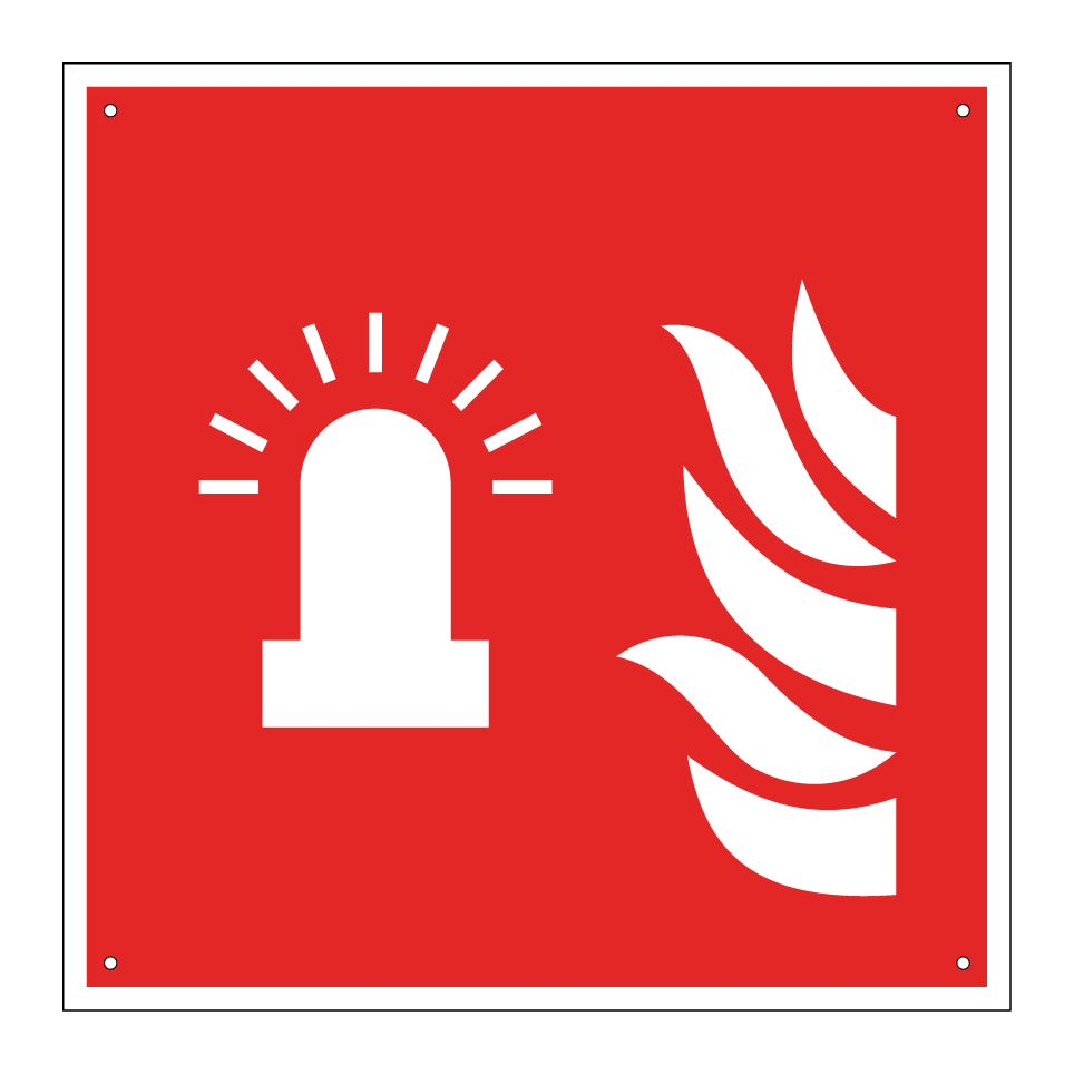 F018 Lumière clignotante d'alarme incendie