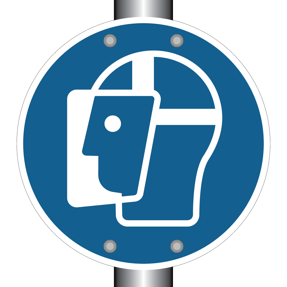 M013 Protection obligatoire du visage (visière de protection)