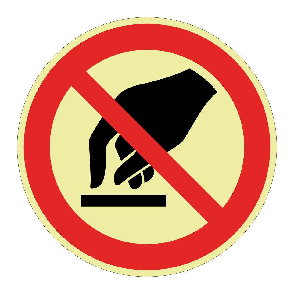 P010 Interdiction de toucher