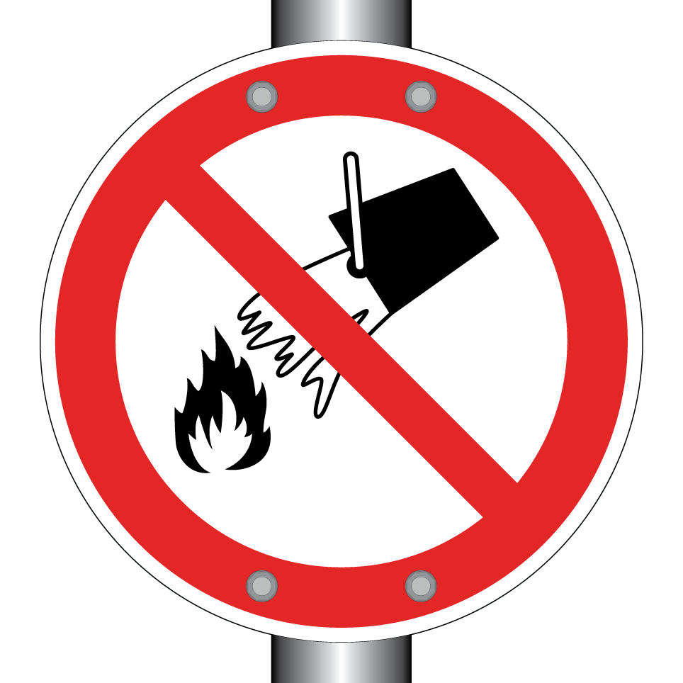 P011 Interdiction d’éteindre avec de l’eau