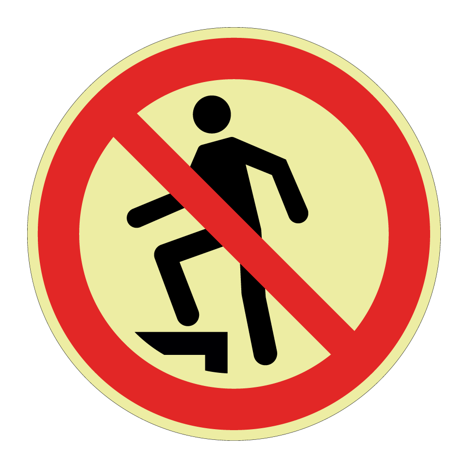 P019 Interdiction de marcher sur la surface