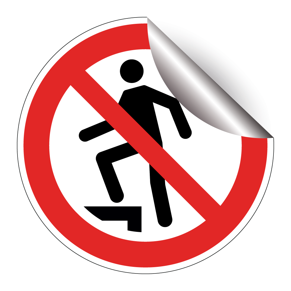 P019 Interdiction de marcher sur la surface