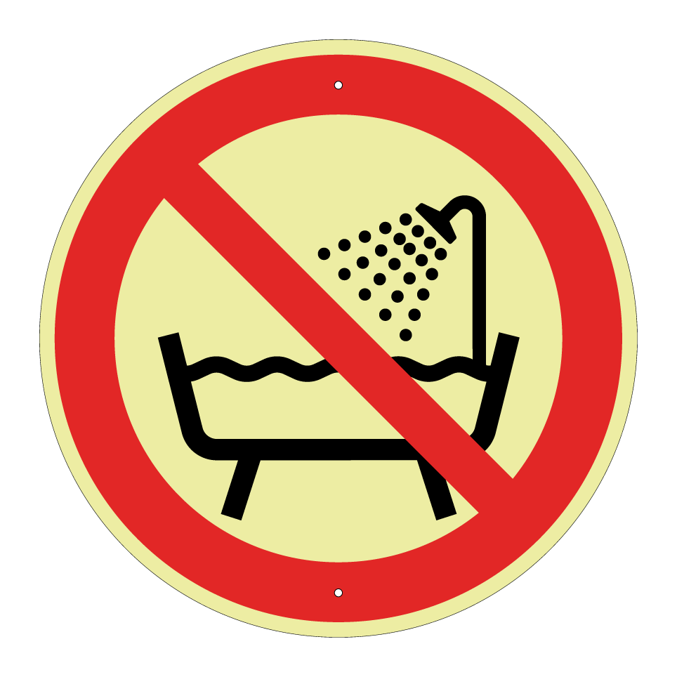 P026 Ne pas utiliser ce dispositif dans une baignoire, une douche ou dans un réservoir rempli d’eau