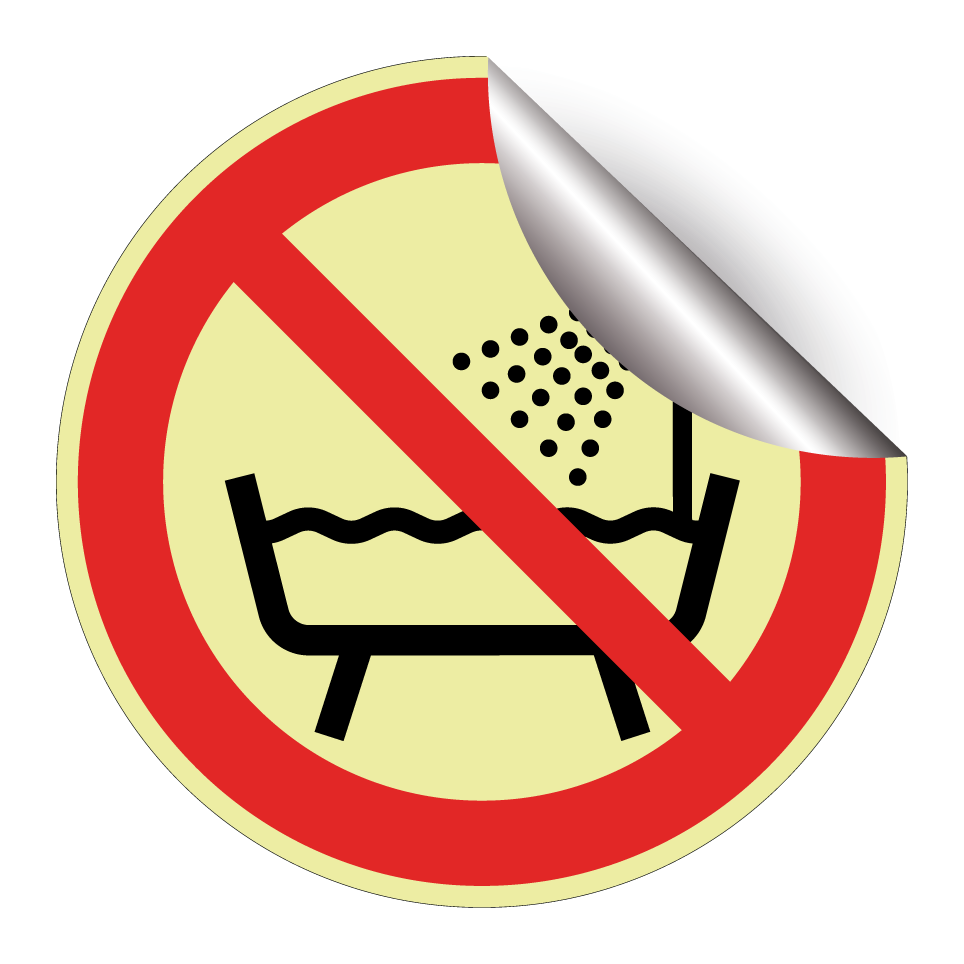 P026 Ne pas utiliser ce dispositif dans une baignoire, une douche ou dans un réservoir rempli d’eau