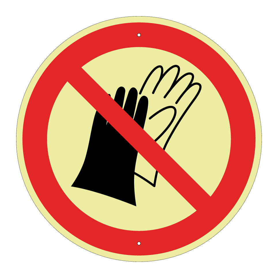 P028 Port de gants interdit