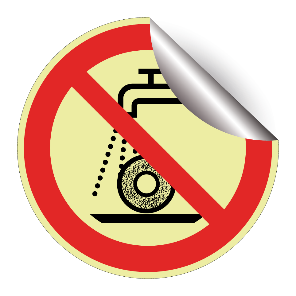 P033 Ne pas utiliser pour rectification humide