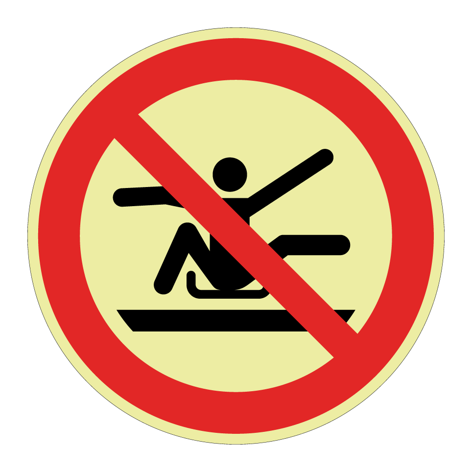 P046 Ne pas s'étirer hors de la luge