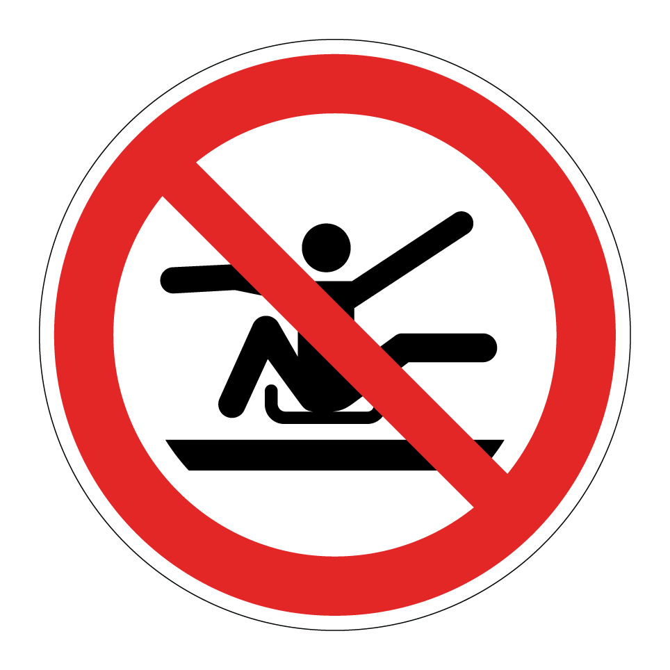 P046 Ne pas s'étirer hors de la luge