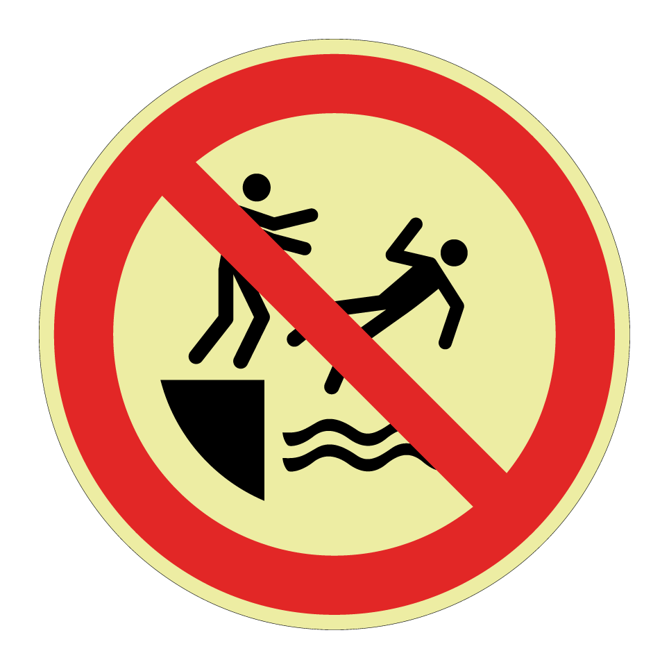 P062 Ne pas pousser dans l'eau