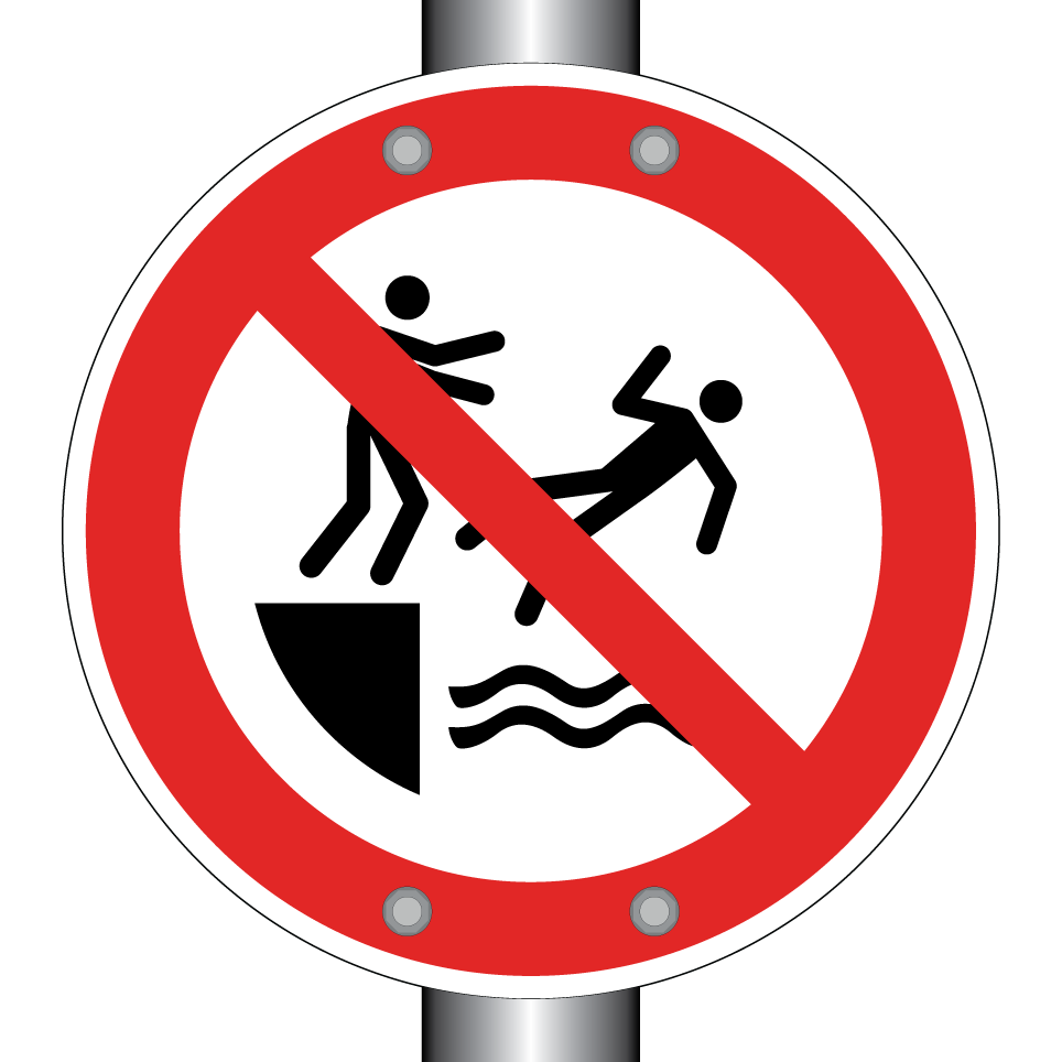 P062 Ne pas pousser dans l'eau