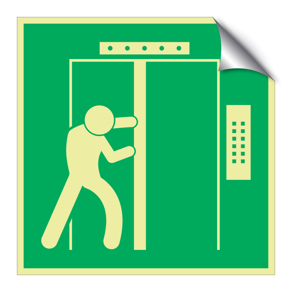 Sortie de secours ascenseur