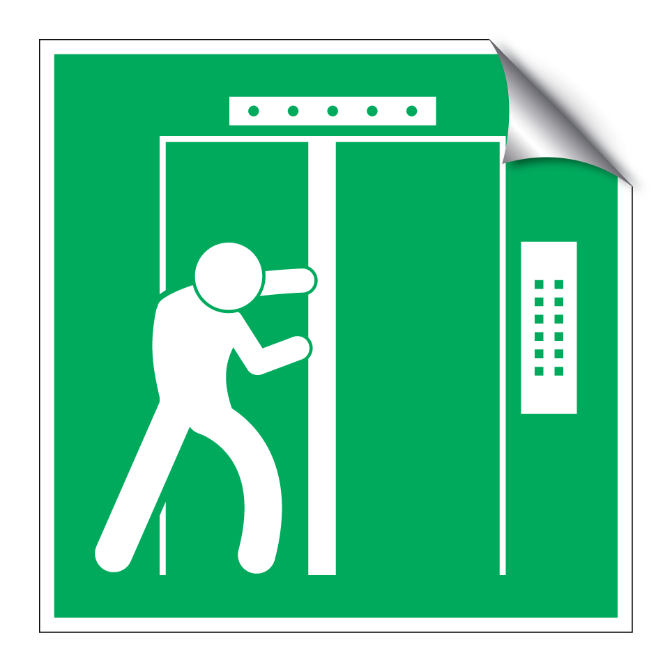 Sortie de secours ascenseur