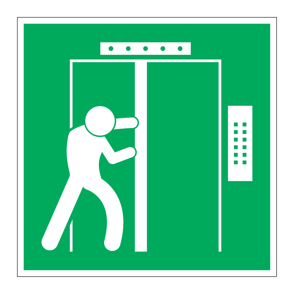 Sortie de secours ascenseur