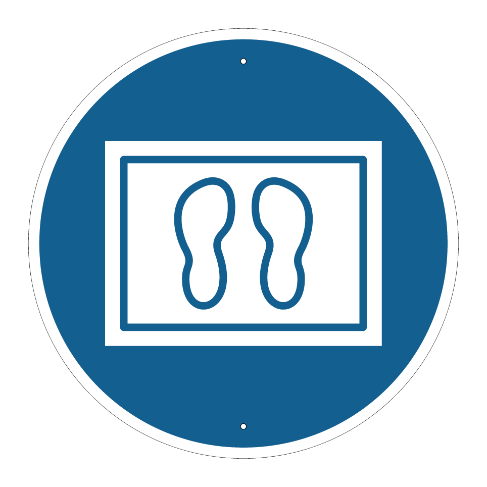 Utiliser le tapis de désinfection