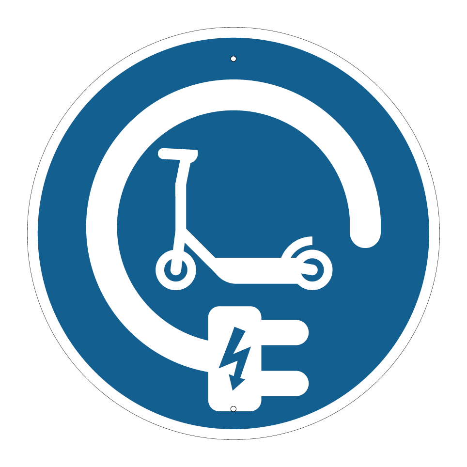 Borne de recharge pour trottinettes électriques