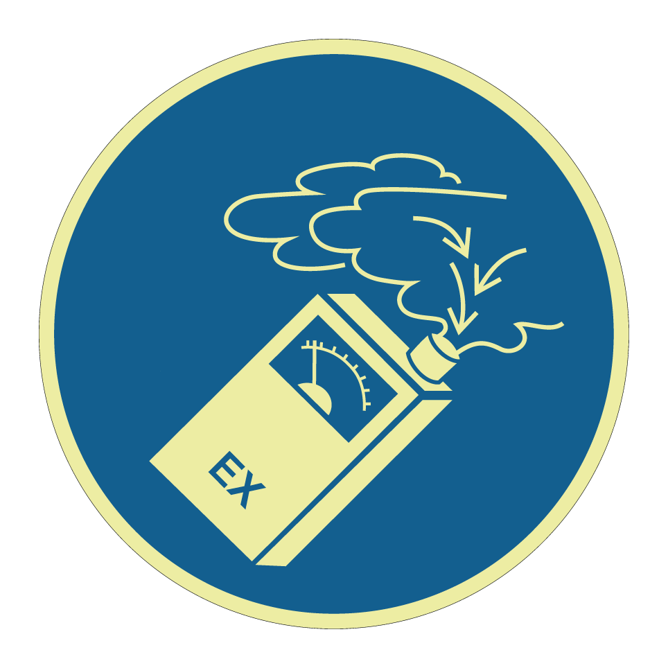 Dispositif de mesure d’explosion en cours d’utilisation