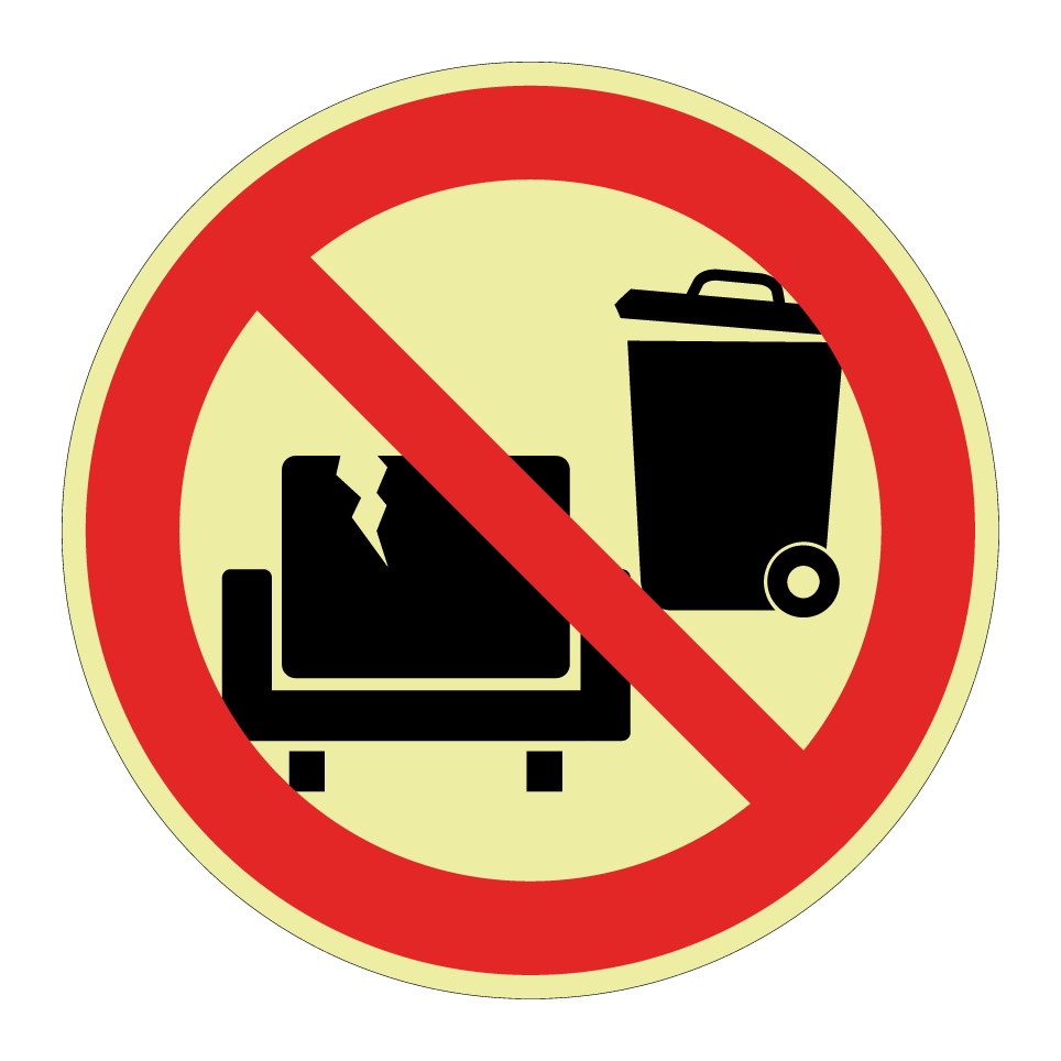 Pas de déchets encombrants