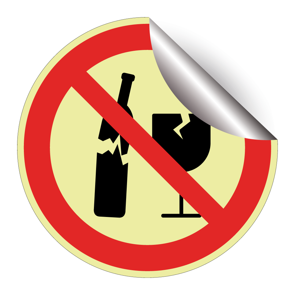 Pas de verre brisé
