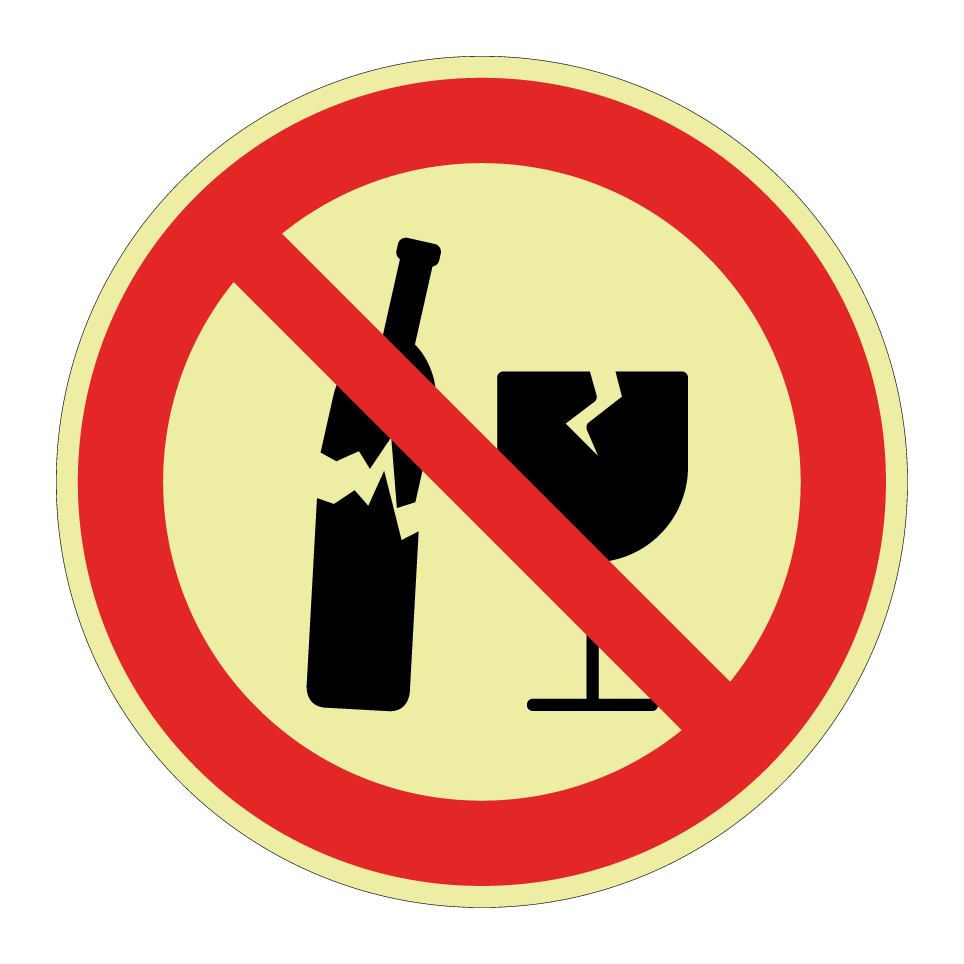 Pas de verre brisé