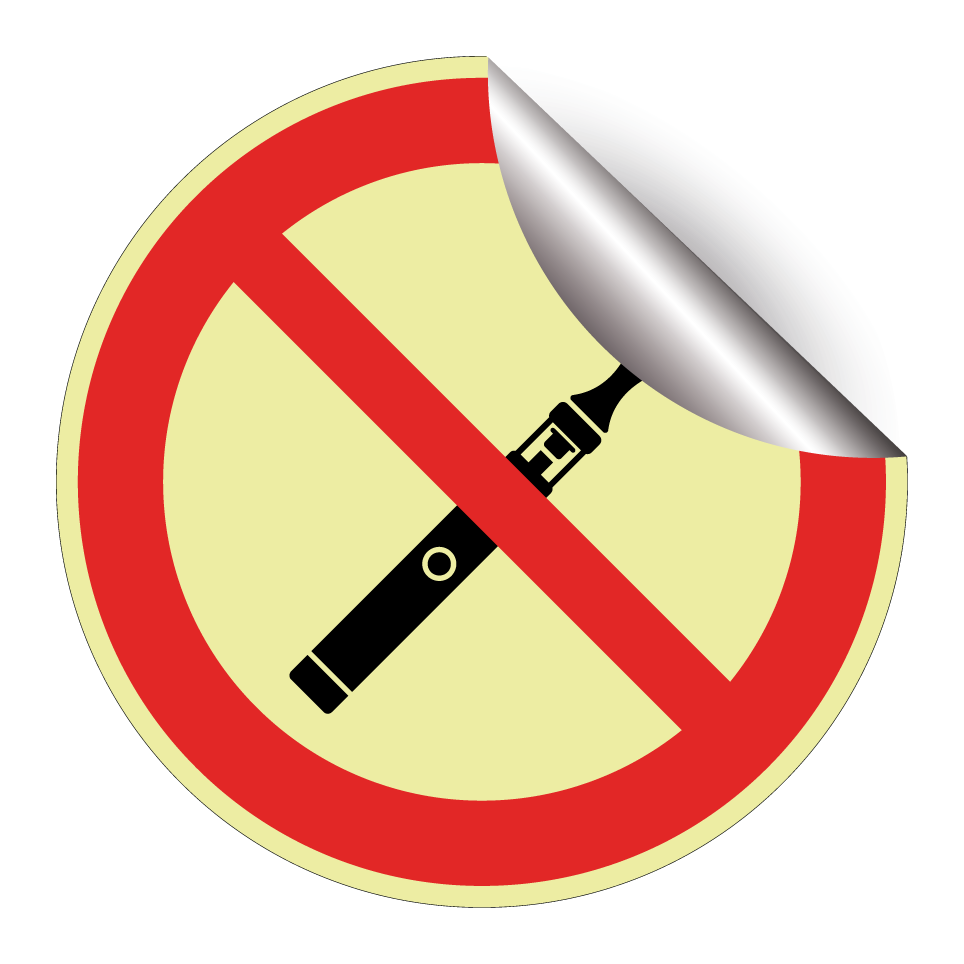 Pas de cigarettes électroniques