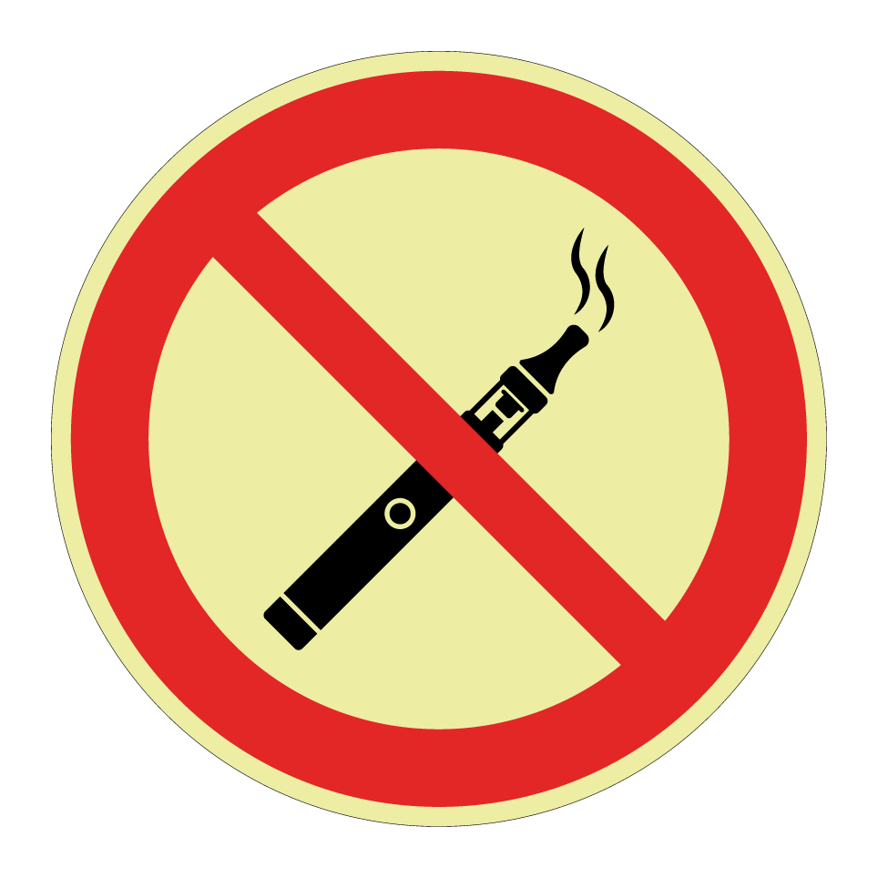 Pas de cigarettes électroniques