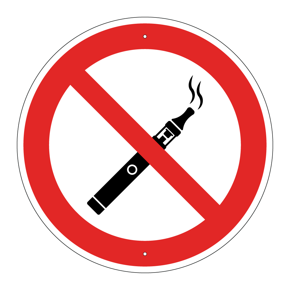 Pas de cigarettes électroniques