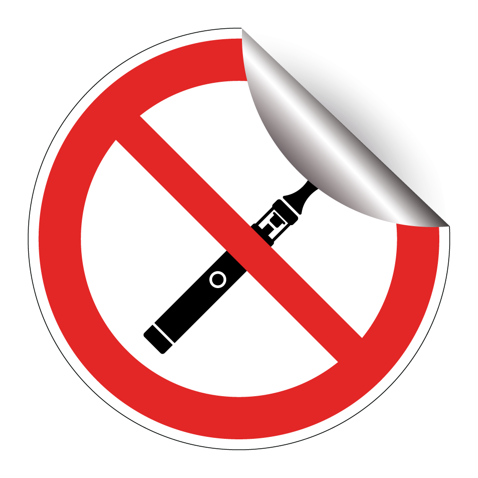 Pas de cigarettes électroniques