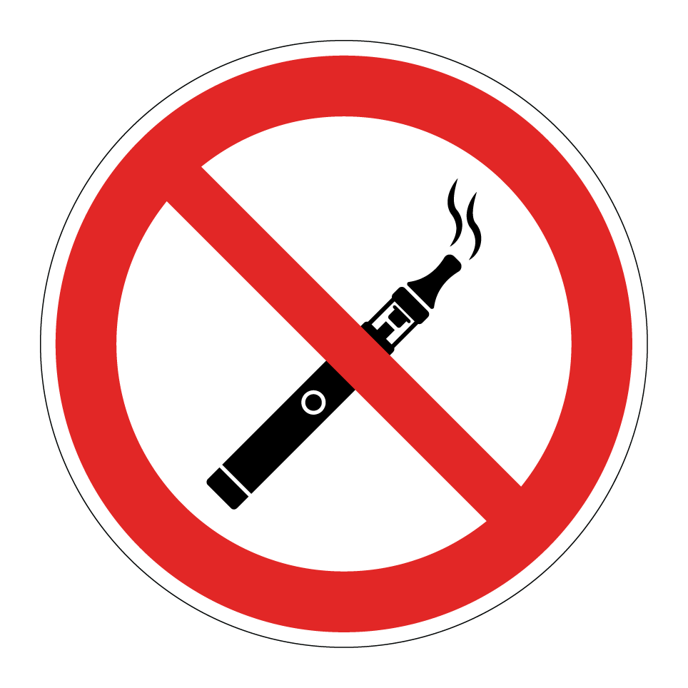 Pas de cigarettes électroniques