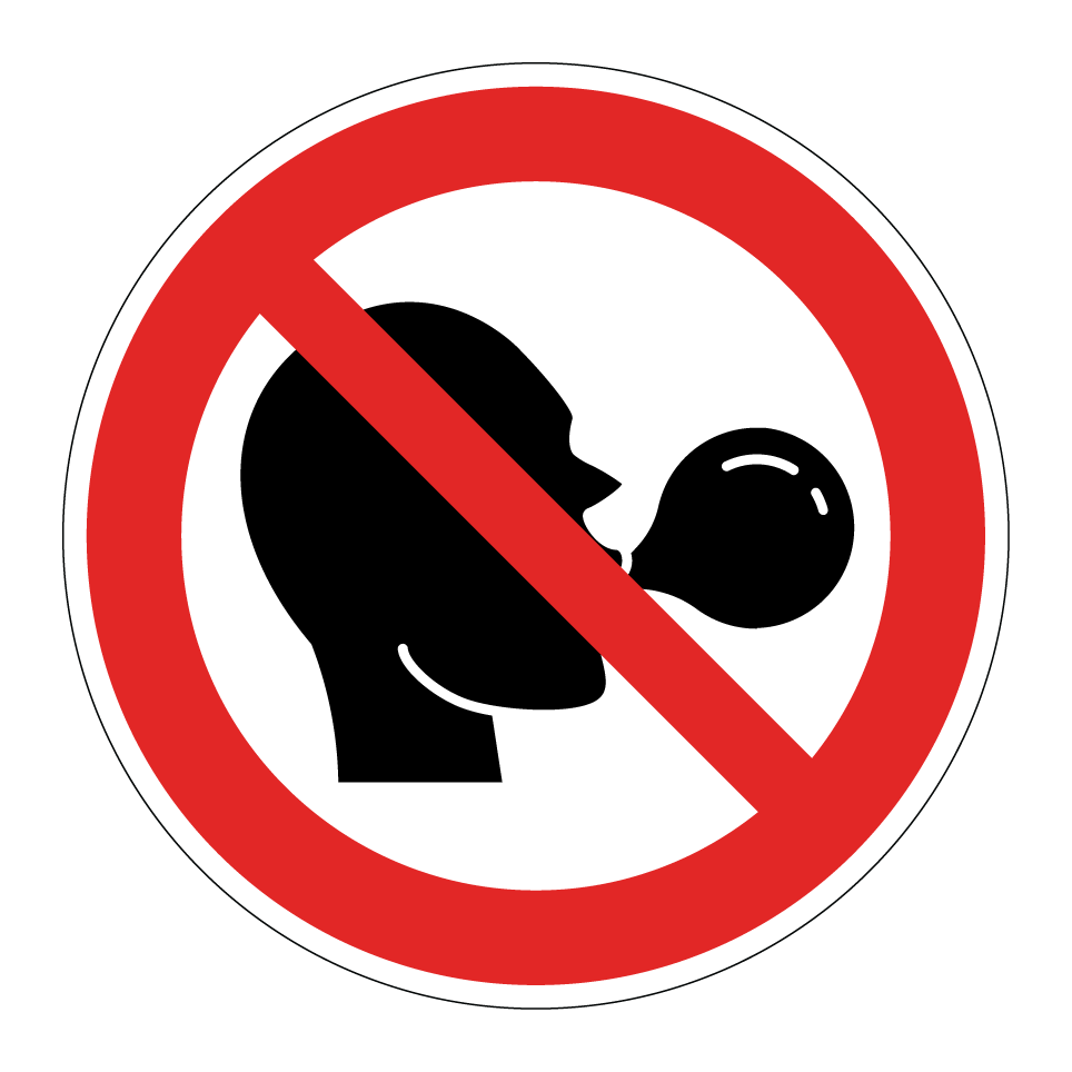 Pas de chewing-gum