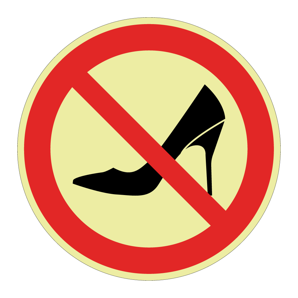 Pas de talons hauts