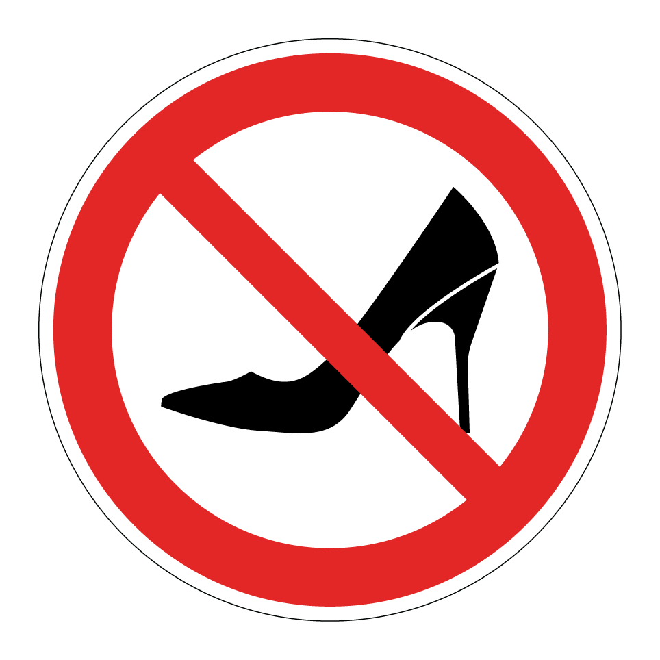 Pas de talons hauts