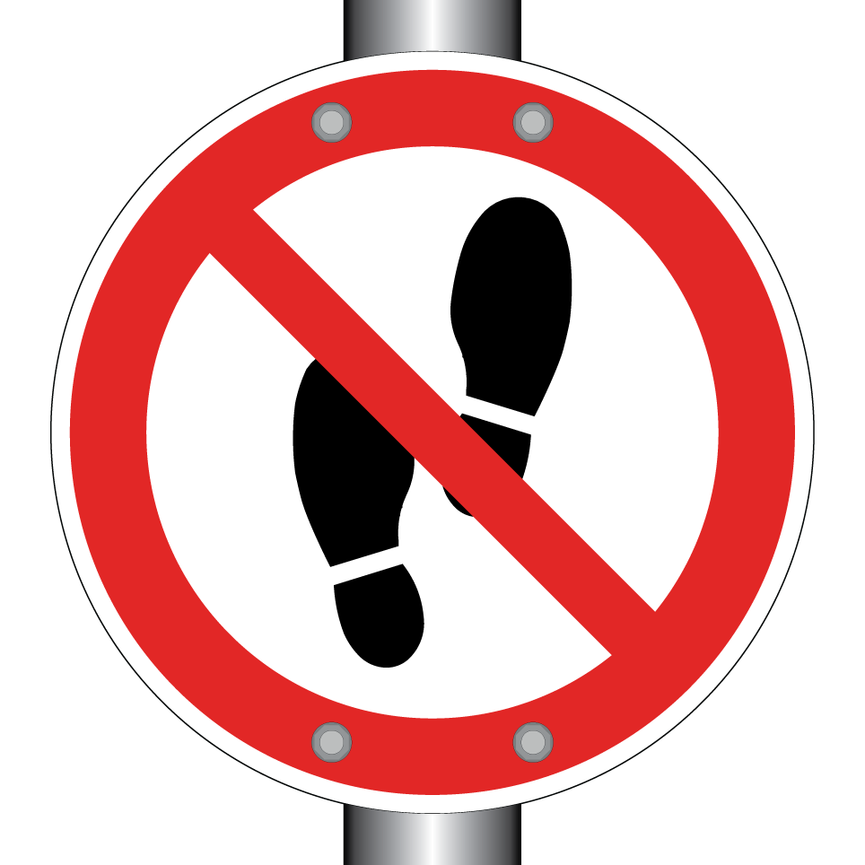 Interdiction de marcher