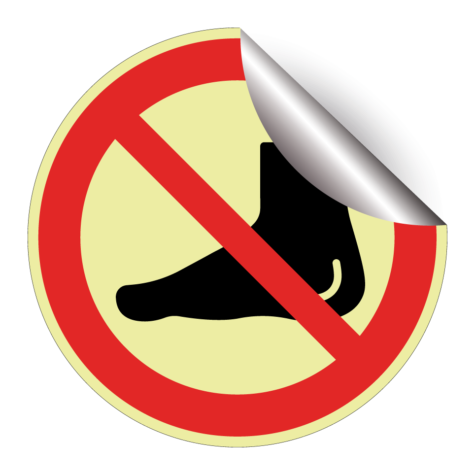 Pieds nus interdits