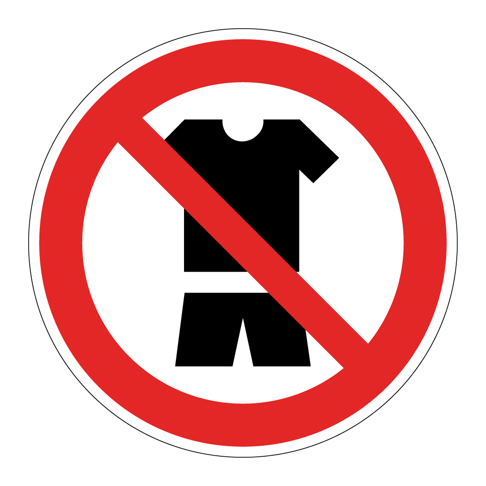 Pas de vêtements décontractés