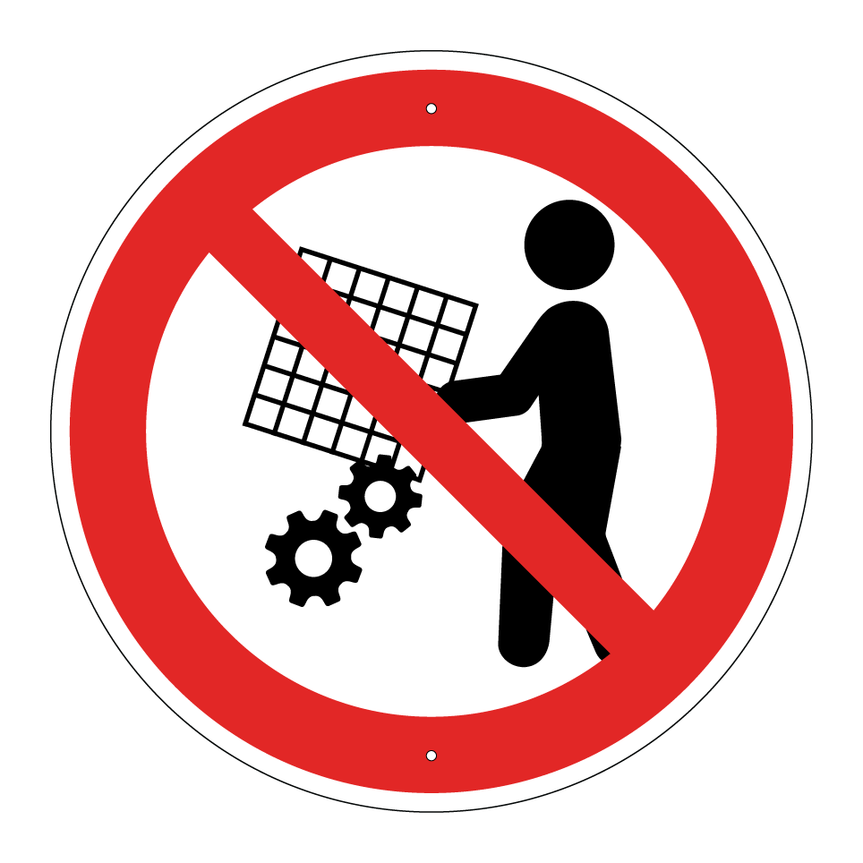 Enlèvement des dispositifs de protection interdit