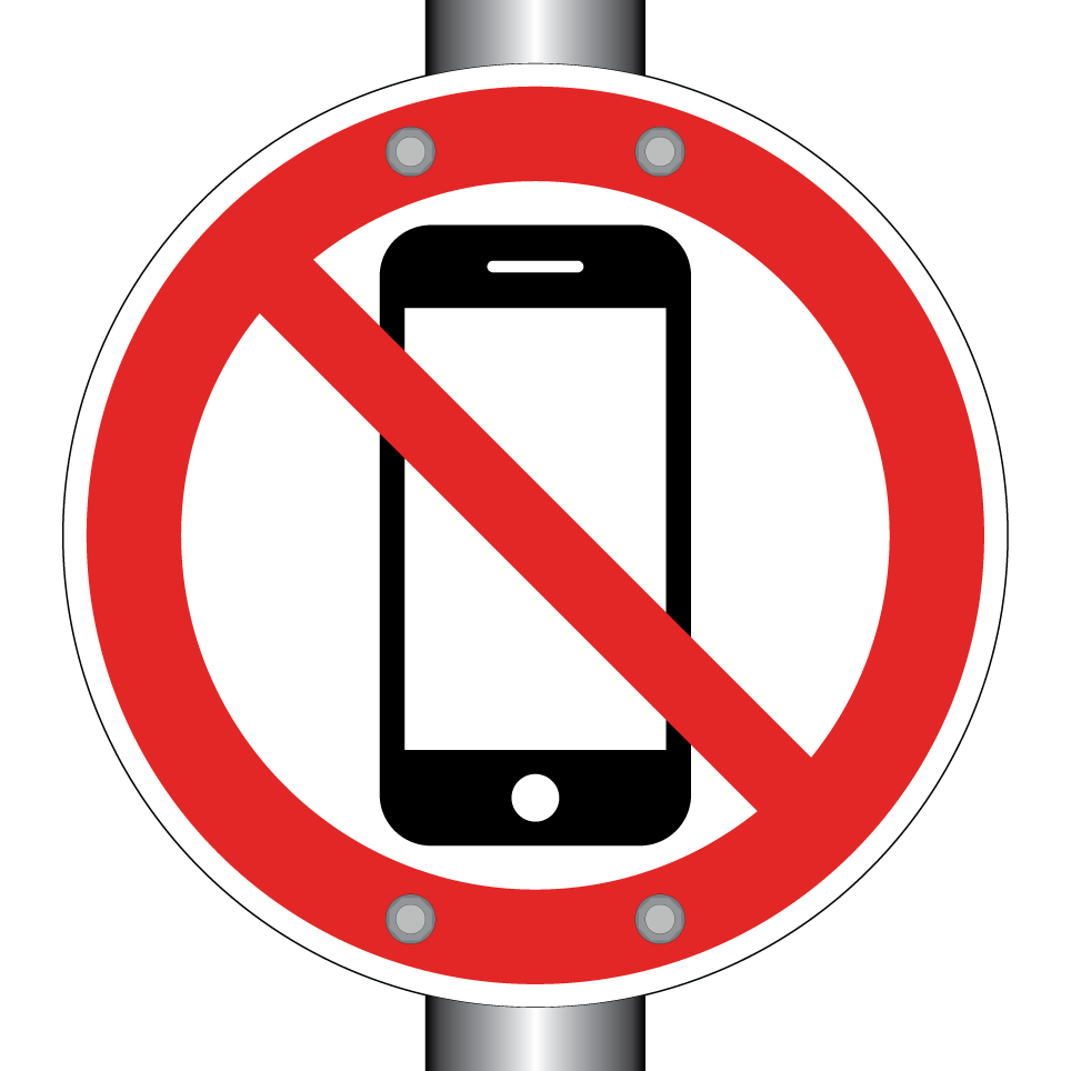 Pas de téléphones portables